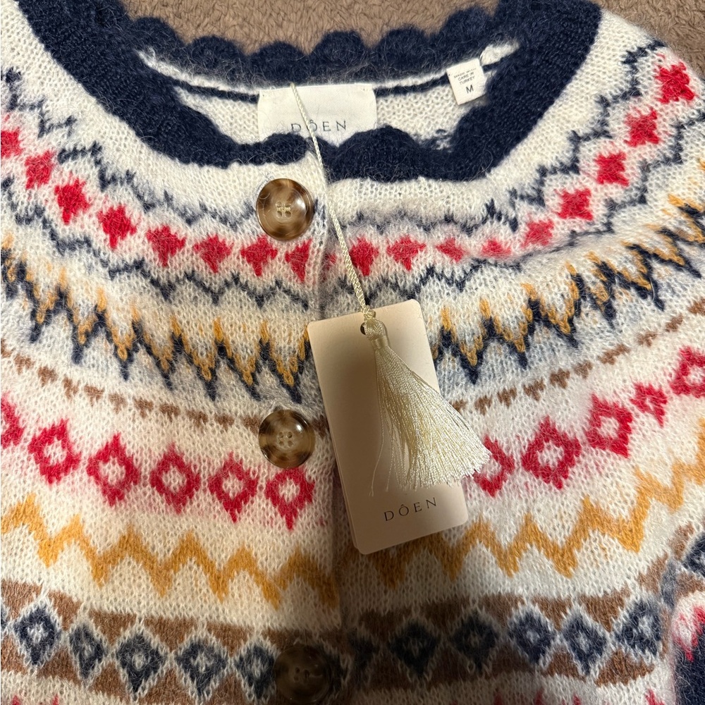 Doen Multicolor Patterned Cardigan - image 7